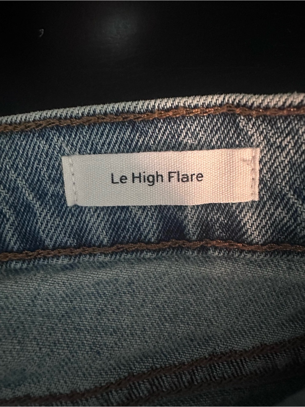 Frame Le High Flare in Crystal Beach Jeans with Subtle Distressing Size 28 - Picture 12 of 14